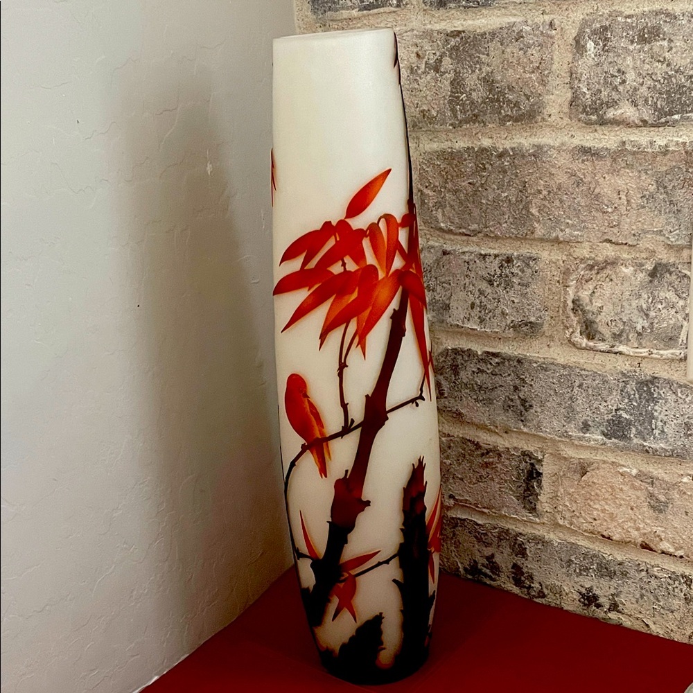 Emile Galle Retro Art Glass Tall Vase